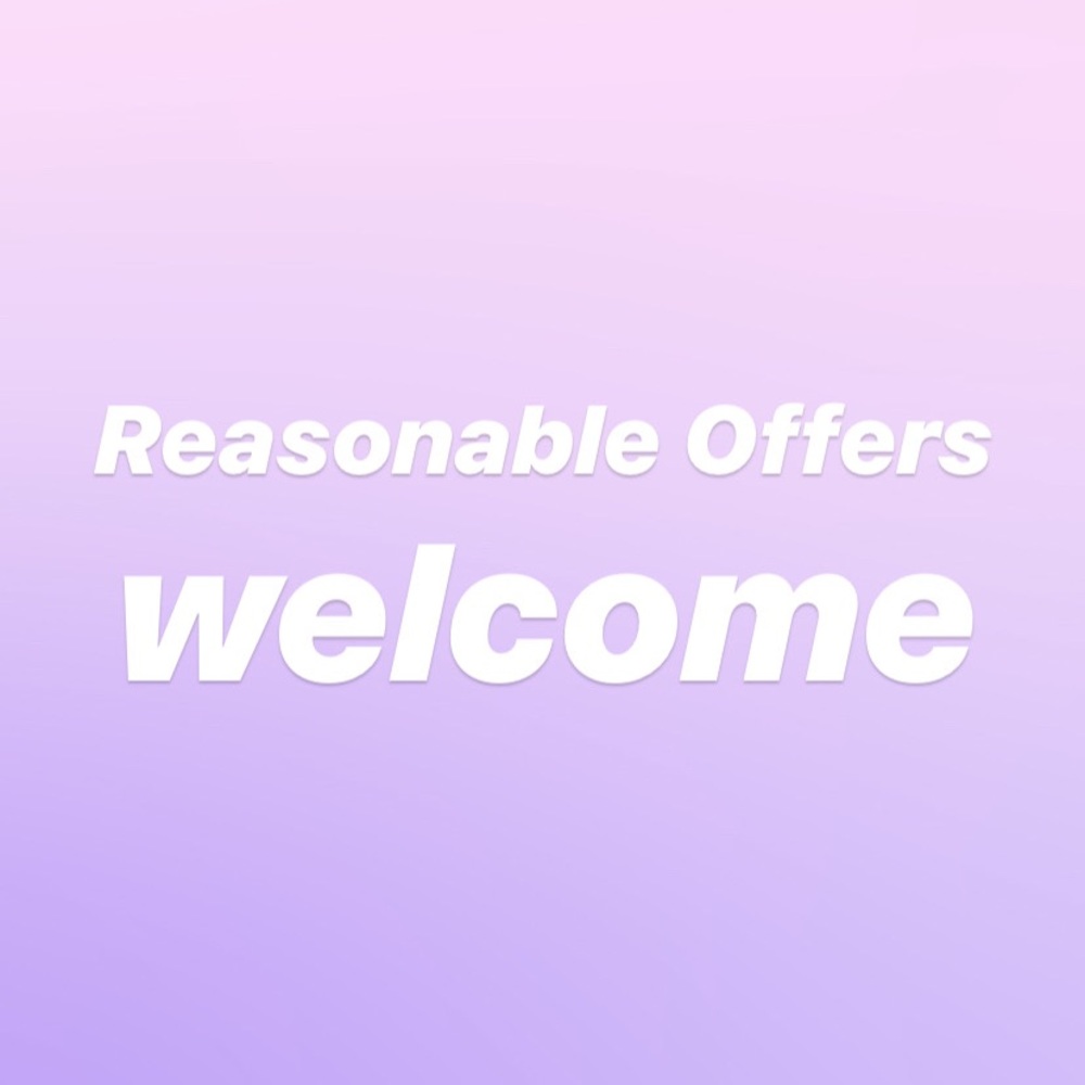 Reasonable offers and bundles welcome